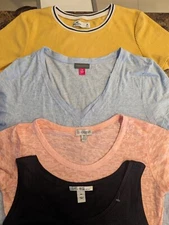 Women's Size S & M Blouse Top Shirts Lot of 4 Multiple Brands Boho Beautiful 
