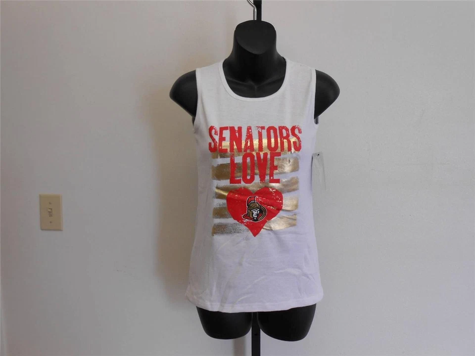 NUEVO-REMENDADO Ottawa Senators Jóvenes Niñas Mediana M 10-12 Adidas Camiseta sin Mangas Foto 2 de 4
