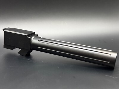 GL0CK 17 9mm  Barrel 1:10 Match Black Straight Fluted  Gen 1 2 3 4 COM17