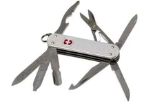 Victorinox Mini Champ Silver Alox - Swiss Army Pocket Knife 58 mm - 14 Tools
