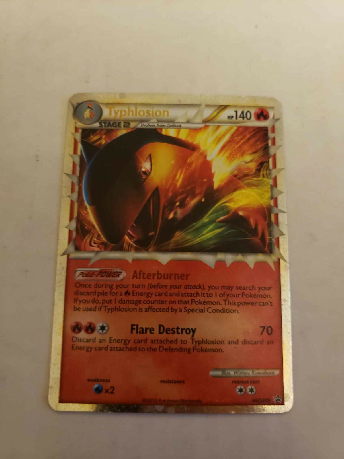 2010 Pokemon Typhlosion HGSS09 Black Star Promo Holo Foil MP
