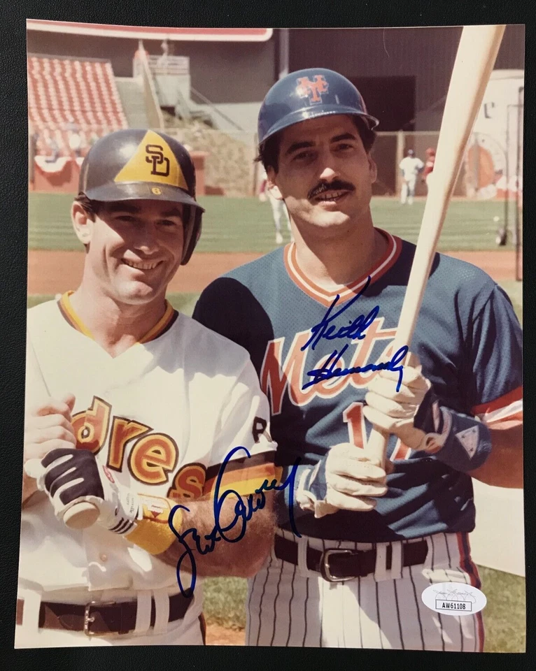 Steve Garvey & Keith Hernandez Signedx2 8x10 Photo JSA w/COA Padres & Mets MLB! - Image 2 of 4
