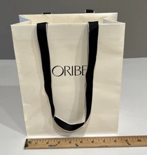 ORIBE PAPER GIFT BAG EMPTY SHOPPING MULTIPURPOSE 10" X 8" X 4" RIBBON HANDLES