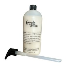 Philosophy Fresh Cream Shampoo, Shower Gel  Bubble Bath 32 oz with Pump NEW