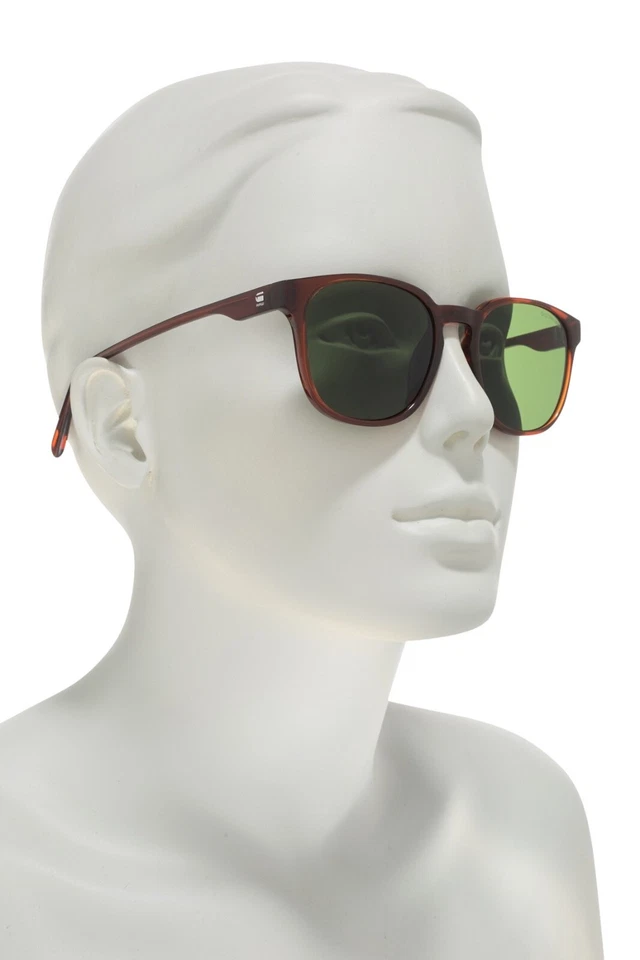 Óculos de sol novo com etiquetas G-Star GS637S 611 Marek 53mm armação de tijolo lente verde com estojo - Imagem 4 de 4