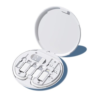 Multifunctional Charging Cable Kit & Adapter Storage Box   All-in-One Travel Dat