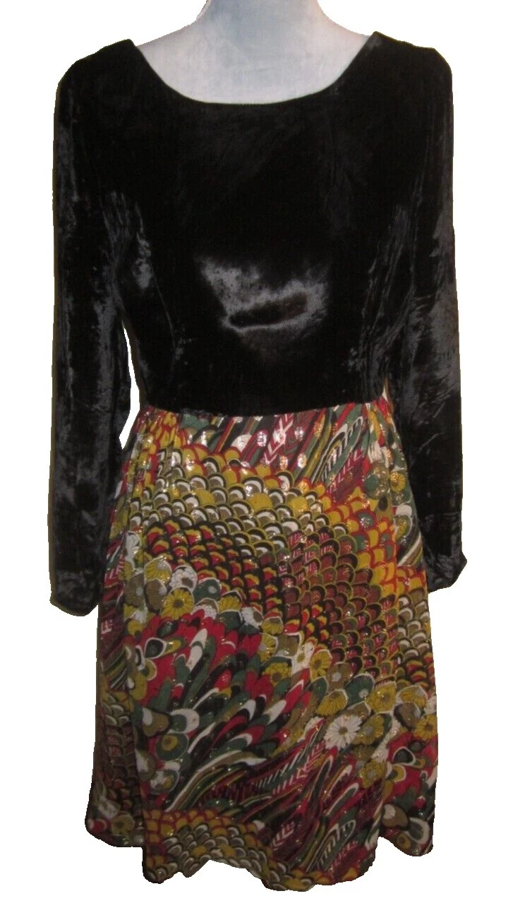 Dobladillo Asimétrico Vestidos VINTAGE de terciopelo de cóctel para Mujeres