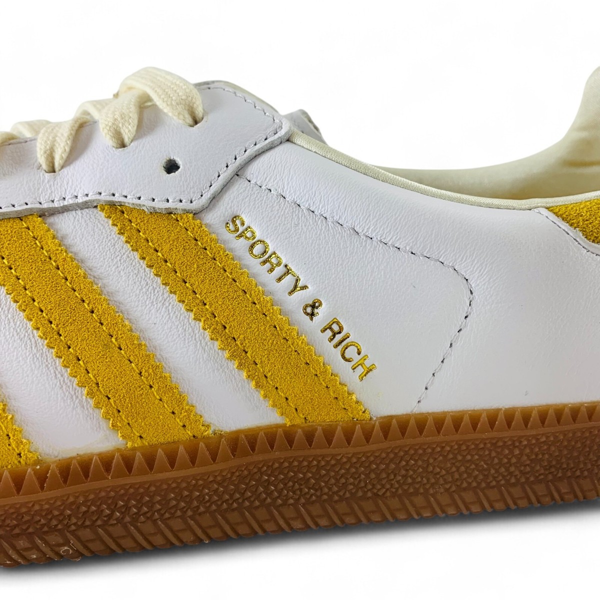 adidas Samba OG x Sporty & Rich White Gold Men display picture 1