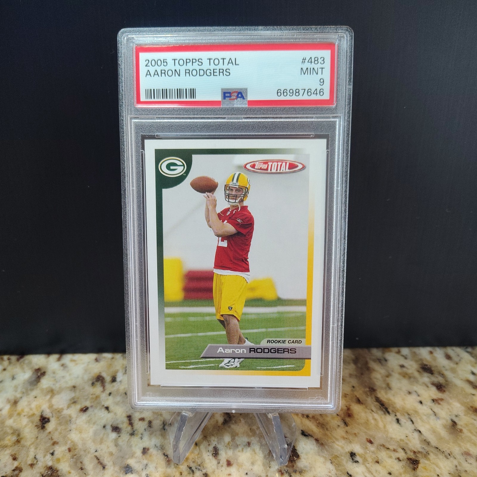 2005 Topps Total - Aaron Rodgers #483 (RC) PSA 9