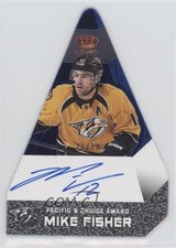 2013-14 Panini Crown Royale Pacific's Choice Sapphire 21/50 Mike Fisher Auto 2d8