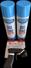 Glass and window cleaner Pack of 2 Sprayway can 23oz with spray grip gun