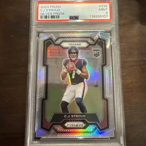2023 Panini Prizm - Rookies C.J. Stroud #339 Silver Prizm PSA 9 (RC)