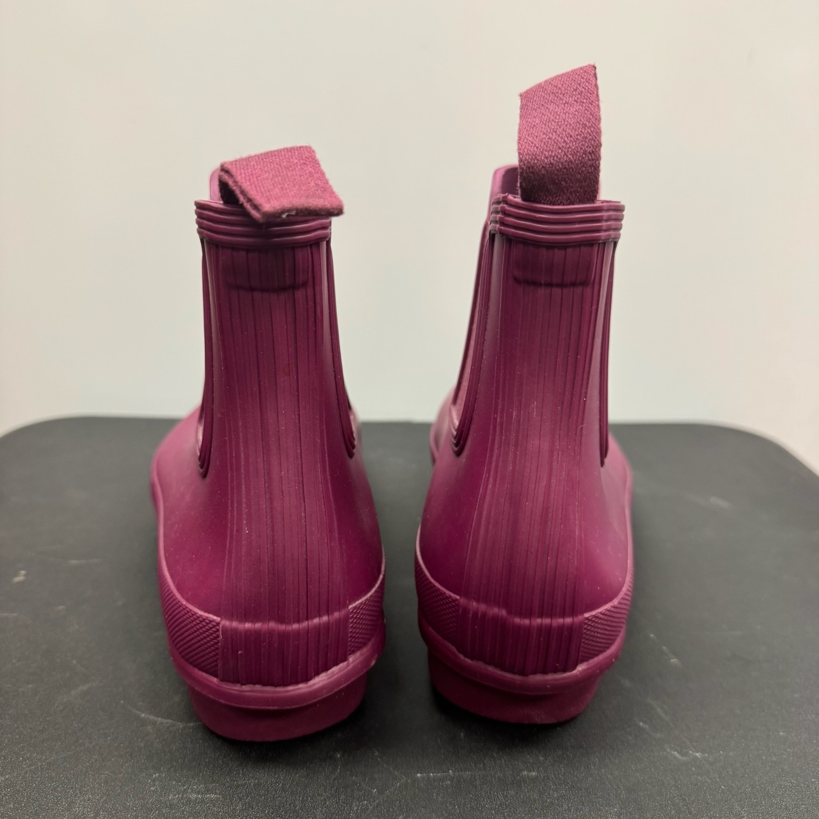 Hunter Original Chelsea Short Rain Boots Wellies Waterproof US Women 10 Red