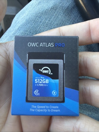 OWC Atlas Ultra krachtige CFexpress 4.0 type B geheugenkaart tot 3650 MB/s leestijd voor professionele video en foto's OWC Atlas Ultra krachtige CFexpress 4.0 type B geheugenkaart tot 3650 MB/s leestijd voor professionele video en foto's