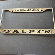Dealership Booster License Plate Frame San Fernando Valley Galpin Used