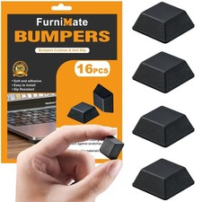 Rubber Feet for Electronics, Adhesive Black, Bumpers
