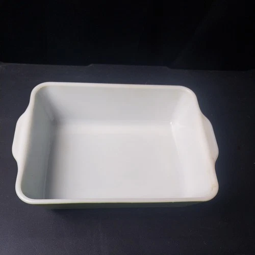 Vintage Pyrex Verde Avocado Olive Green 1.5 QT Refrigerator Dish 503 & Glass Lid