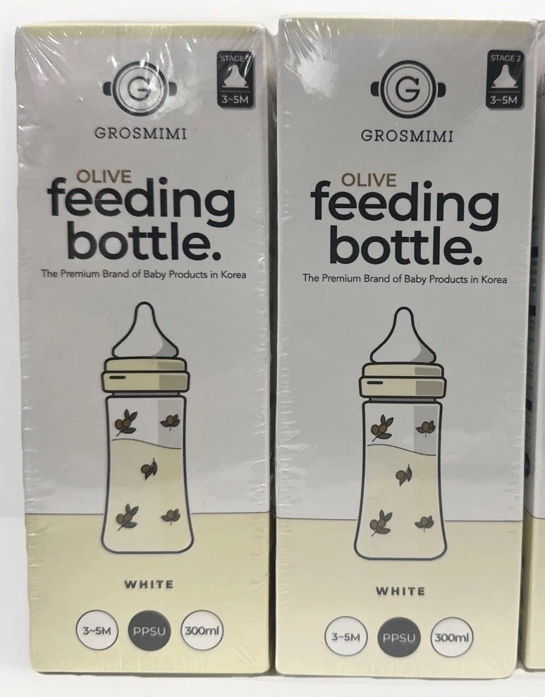 Lot of (2) Grosmimi Stage 2 - PPSU Baby Bottle, BPA Free (300ML, White) NEW
Opens in a new window or