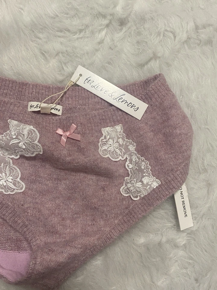 Nuevo con etiquetas para Love & Lemons suéter de encaje bordado ropa interior de punto S Foto 2 de 4