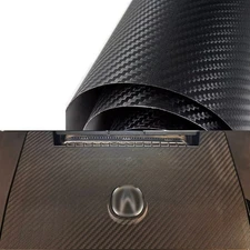 3D Black Carbon Fiber Twill Weave Car Wrap Vinyl Air Release Bubble Free DIY