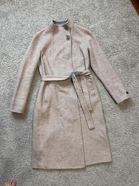 Women Jasper Conran Coat Beige Polyester 38 / M /