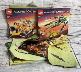 Lego Mars Mission 7690 MB-01 Eagle Command Base Open Box Building Pieces
