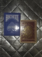 Bicycle Euchre & Verbena Playing Cards Lot Of 2