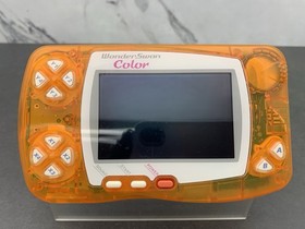 WonderSwan Color console WSC-001 crystal Orange handheld System Tested