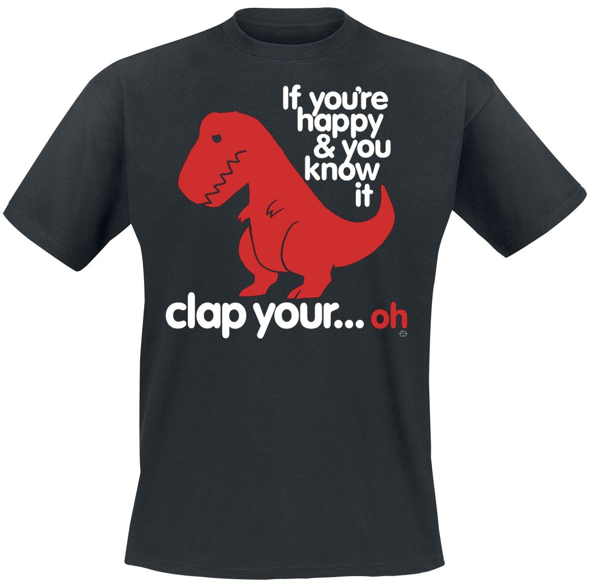 Симпатичная футболка с двумя рукавами Herren Sad T-Rex schwarz