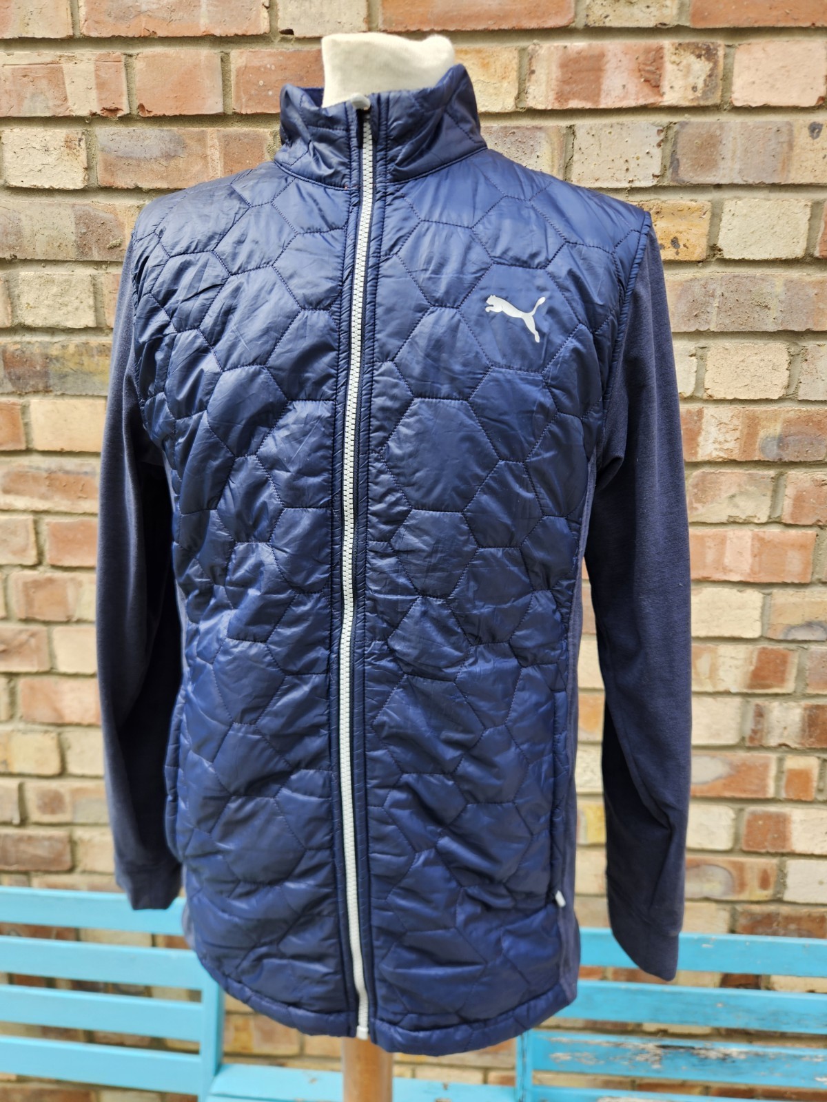 Puma Golf Cloudspun Jacket Quilted Padded Primaloft Warm Causal Pro Coat UK Sm image 3