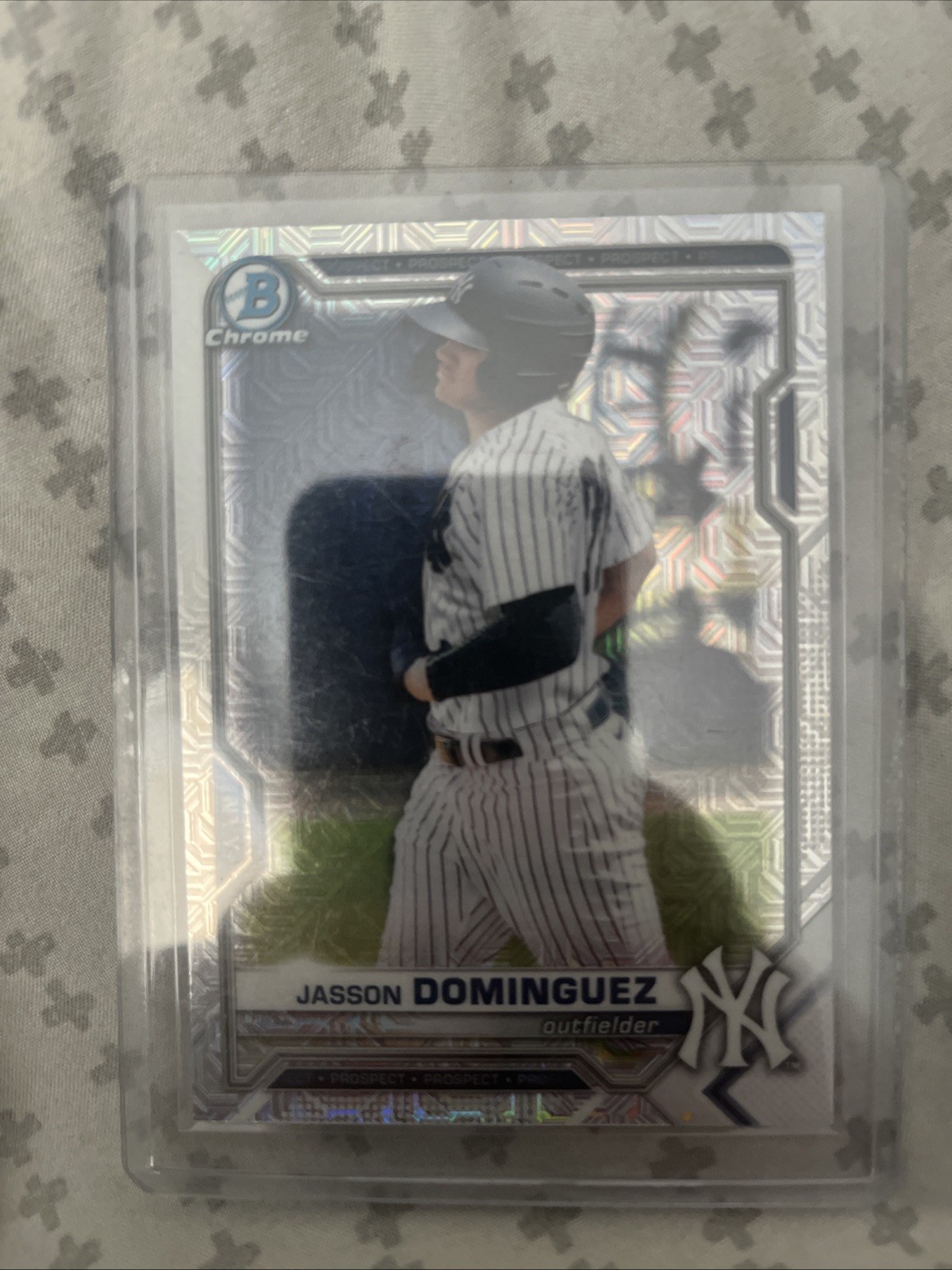 2021 Bowman - Chrome Prospects Jasson Dominguez #BCP-13 Mojo Refractor (RC)