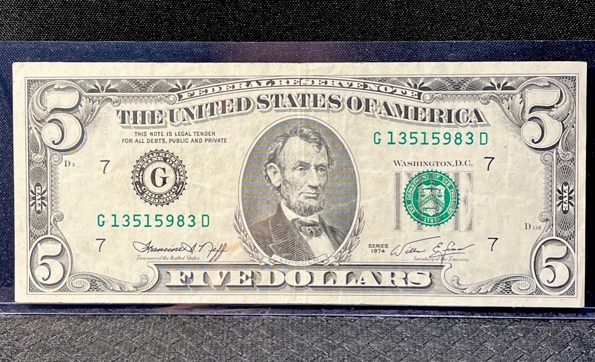 曾流通1974 美国小尺寸纸币说明| eBay