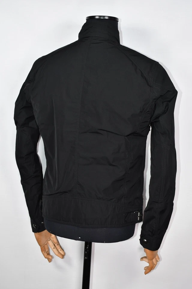 Chaqueta de motociclista Belstaff Racemaster de nailon negra para hombre talla IT 48 M Foto 4 de 4