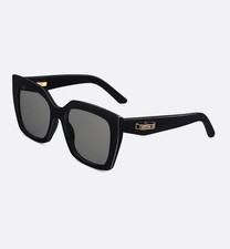 Dior C Dior S5F Sunglasses Black Square Authentic Made in Italy New