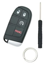 Key Fob Shell Smart Key Cover Case Fit for Dodge Journey 2011-2020 4 Buttons-A