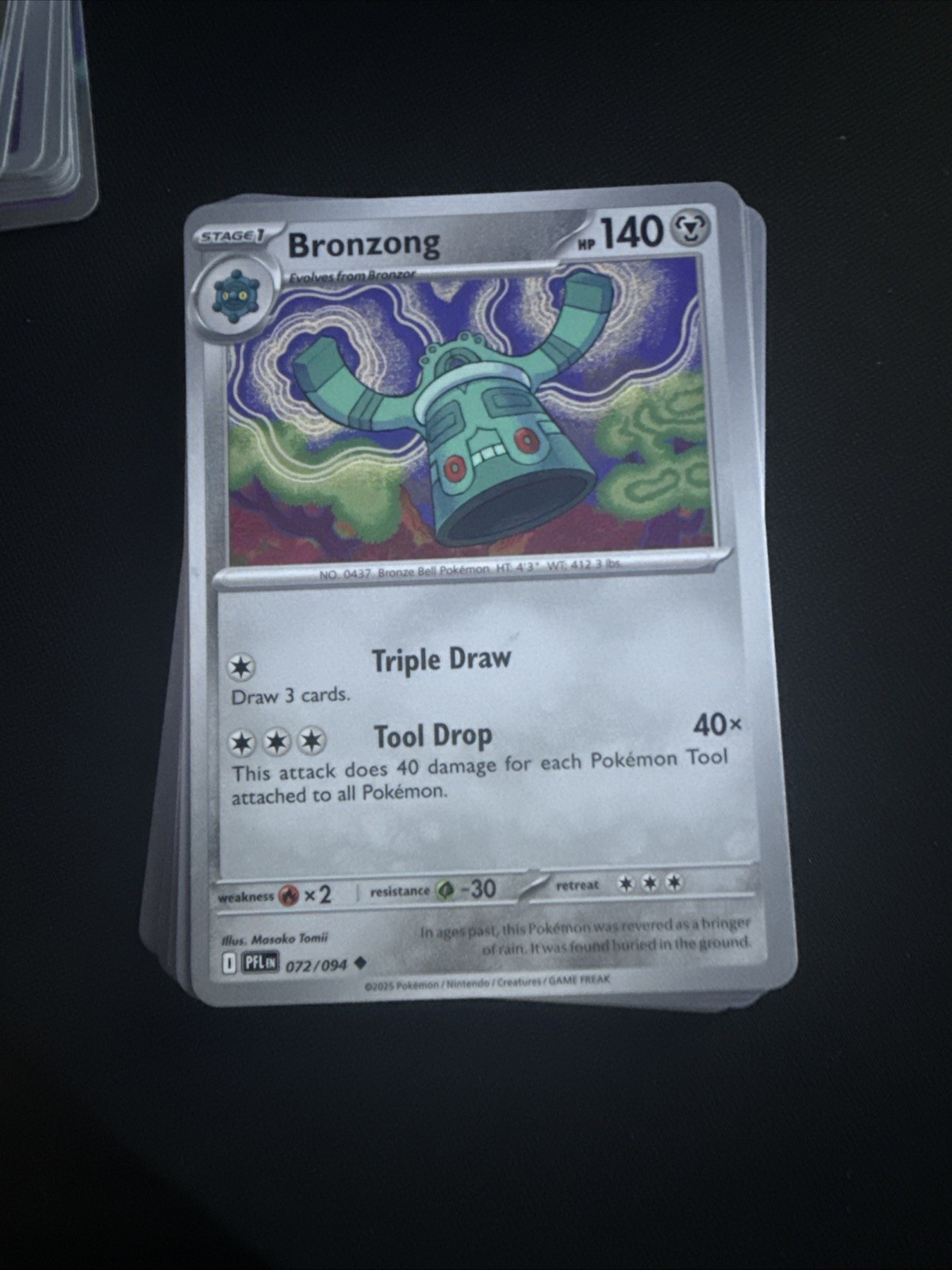 Bronzong 072/094 Phantasmal Flames Reverse Holo Pokémon TCG NM