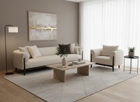 PolstermöBel Sofagarnitur 3+1 Sitzer Wohnzimmer Beige Elegant Set 2Tlg