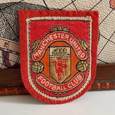 Vintage Manchester United Football Club Patch Souvenir England Football Badge