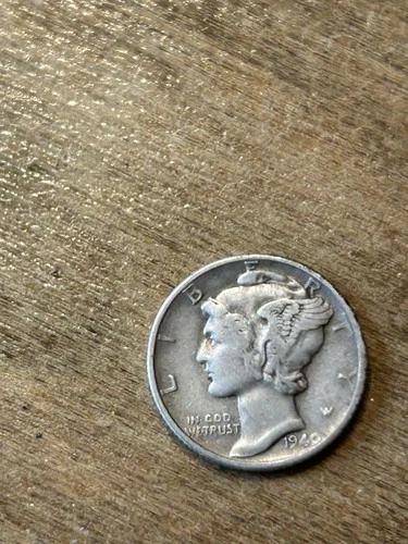 1940 Mercury Dime XF