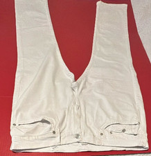 True Religion Ricky Relaxed Straight White Jeans Men  s Size 34 Distressed