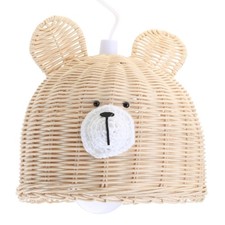 Newborn Photography Props Lovely Bear for Head Rattan Chandelier Light Shade Cov