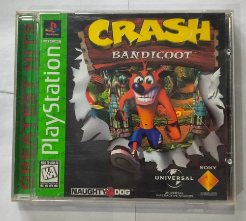 Crash Bandicoot - Greatest Hits PS1 - (PlayStation 1, 1996) - Complete - Tested