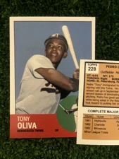 1963  Custom made Fantasy card Tony Oliva #228