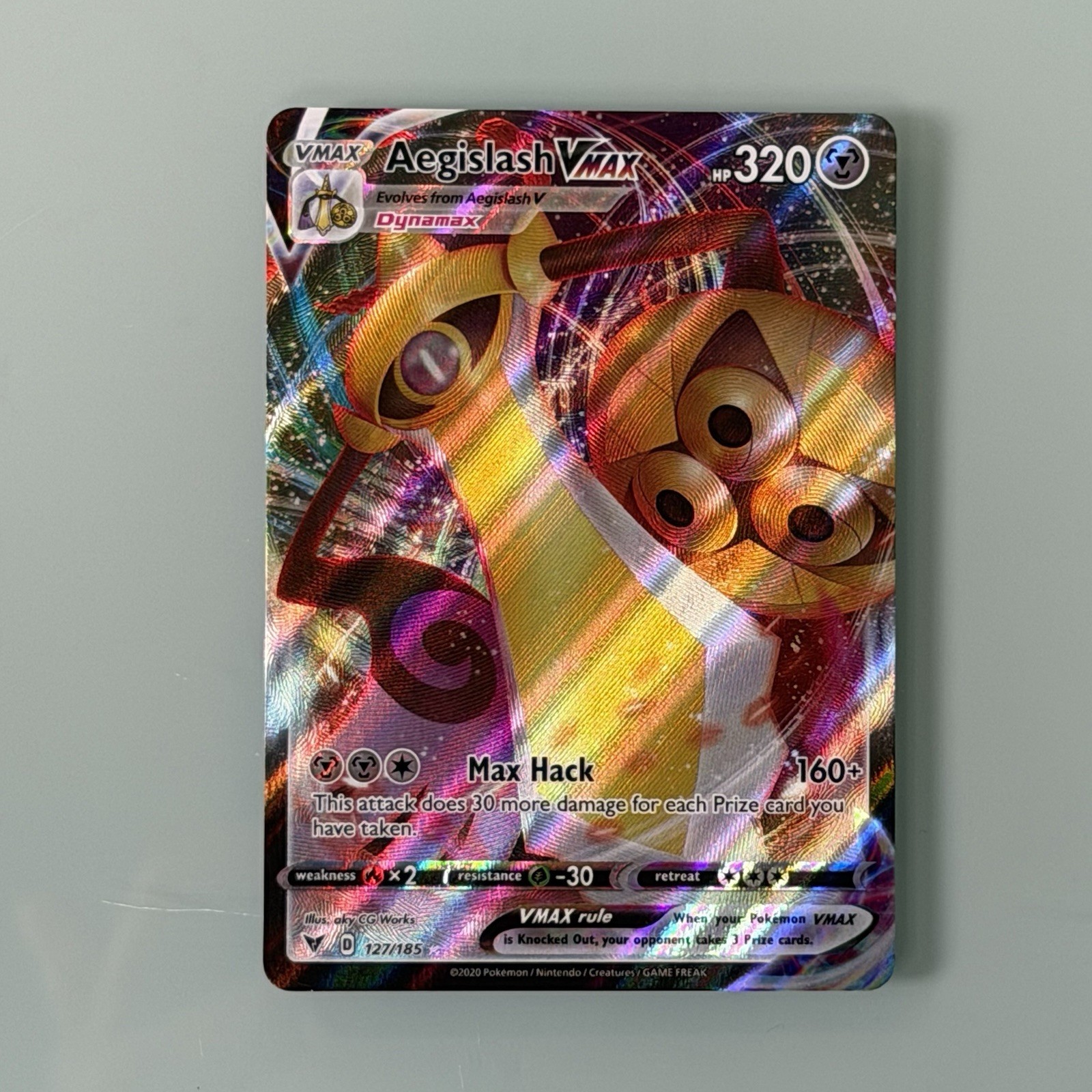 Aegislash VMAX 127/185 SWSH POKEMON Vivid Voltage