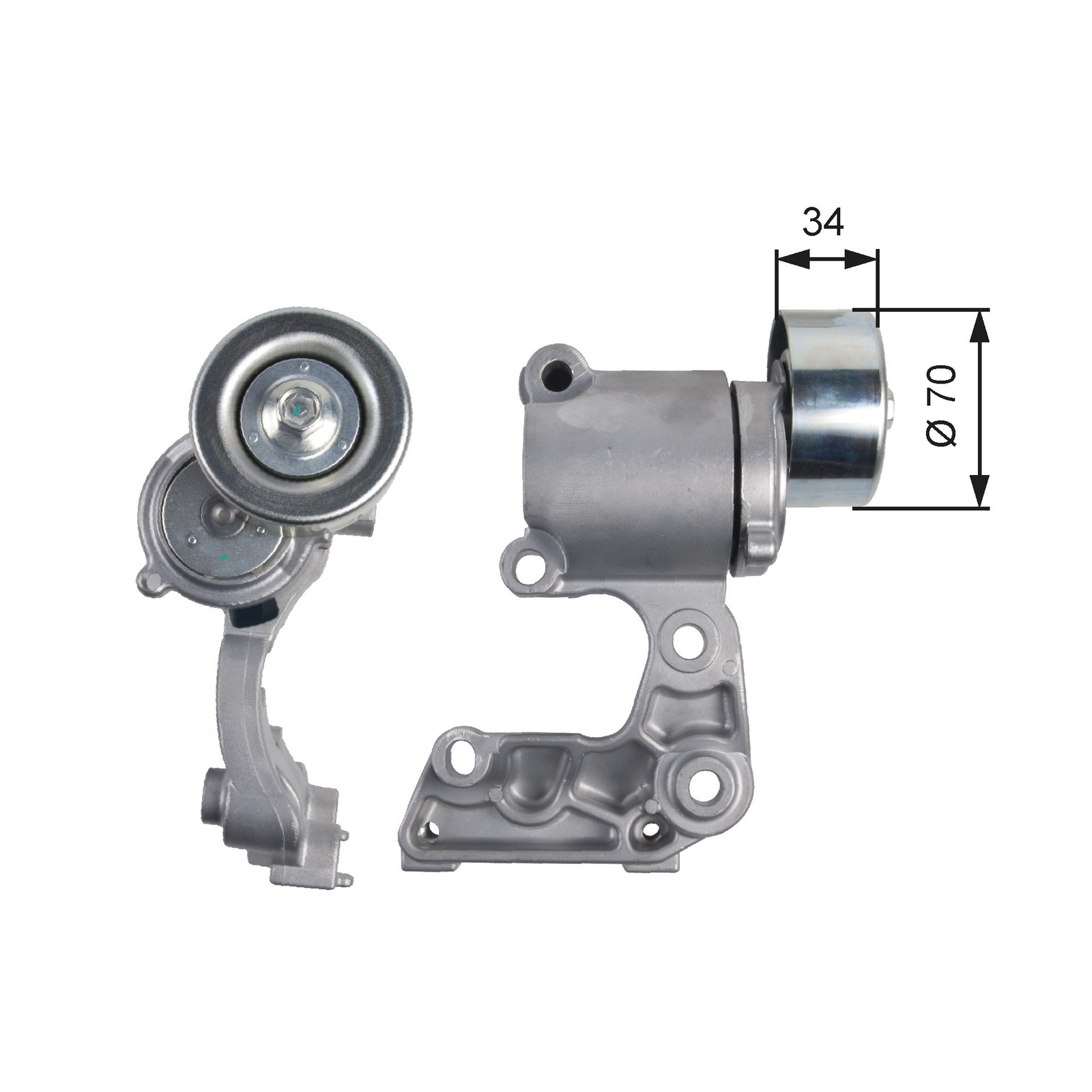 Aux Belt Tensioner fits LEXUS IS250 Mk2, Mk3 2.5 05 to 15 4GR-FSE Drive V-Ribbed - Image 5