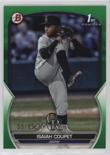 2023 Bowman Draft Green 5/99 Isaiah Coupet #BD-37 03j5