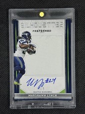 2016 Panini Preferred Silhouette Marshawn Lynch Game Worn Patch Auto /5