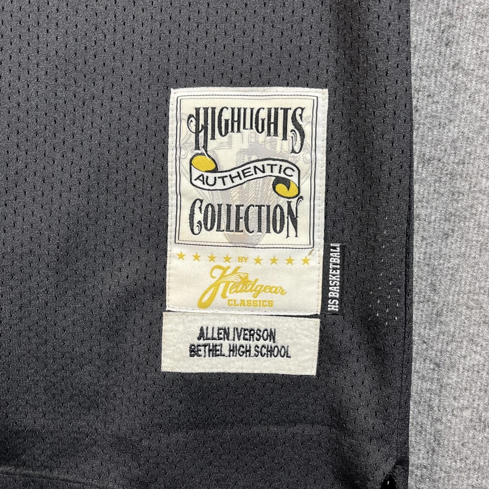 Allen Iverson Jersey Bethel High School Headgear Classics Black Men's M - Image 2 of 4