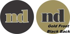 Classic Letter Balloon Gold/Black "nd" 18" Foil Balloon Non-Packaged 