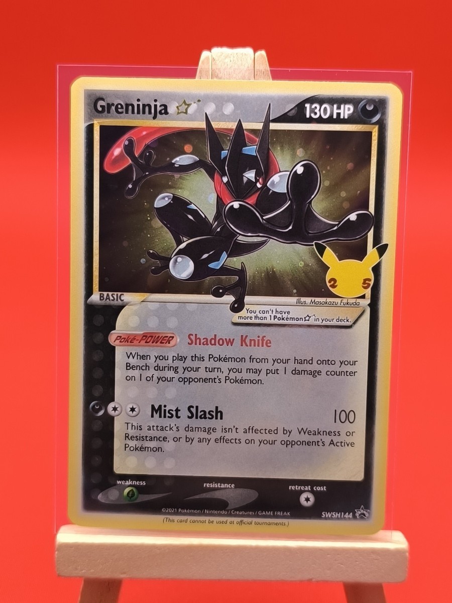 Greninja Gold Star SWSH144 Celebrations Ultra Rare Promo Pokemon